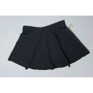 Charlotte Russe Black Zigzag Short Full Skater Skirt Size XL Made In USA